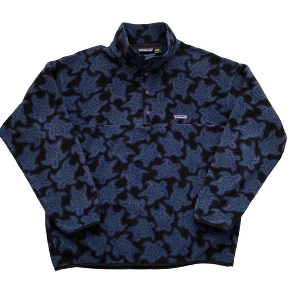 Patagonia Other - Patagonia Vintage 1990s Zen Turtle Synchilla Snap T Pullover size Large